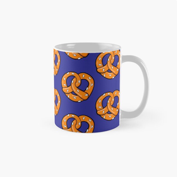 Item preview, Pretzel pattern on blue Background designed and sold by pablomendoza.