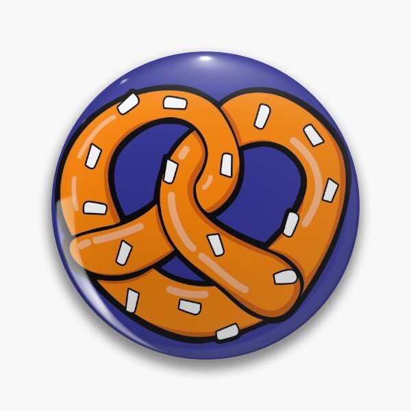 Item preview, Pretzel pattern on blue Background designed and sold by pablomendoza.