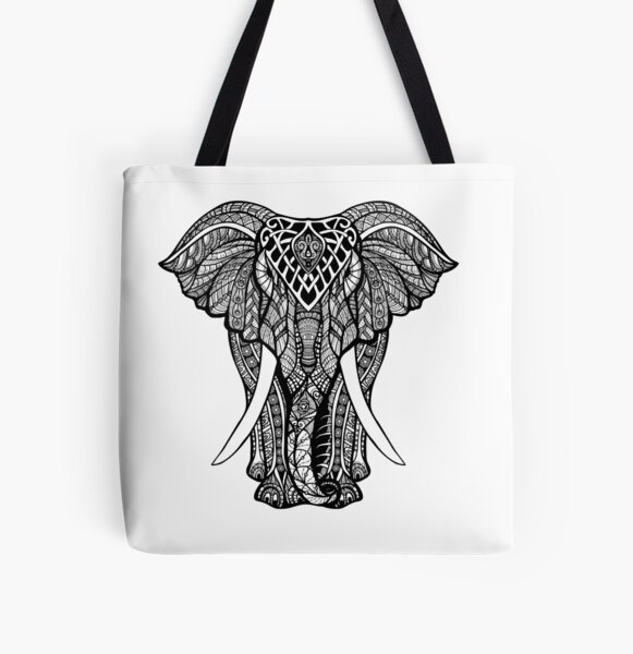 Elephant Art Tote Bag