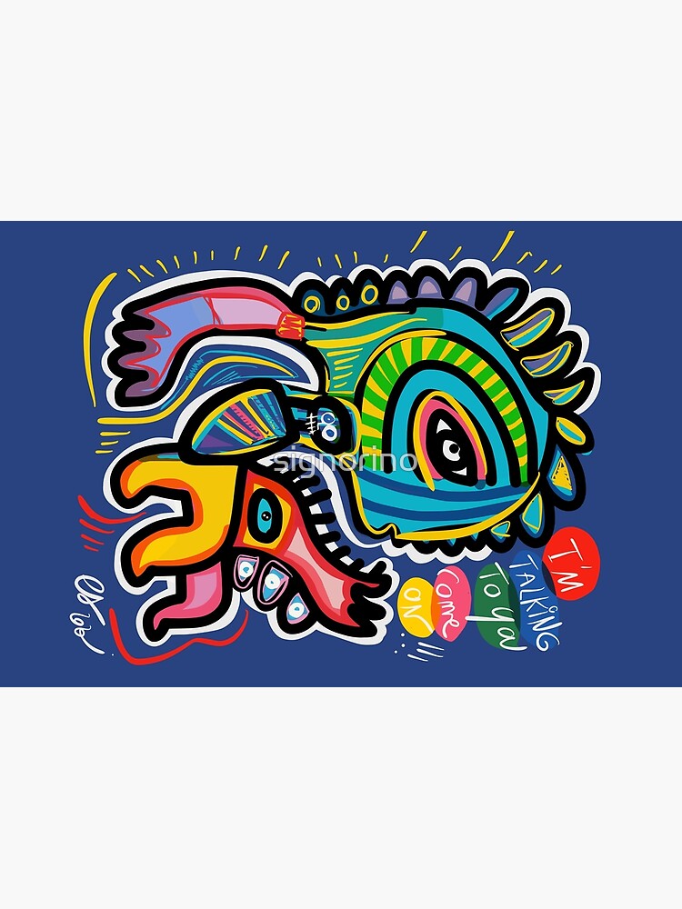 Blue Graffiti Art Music Talking to you by signorino