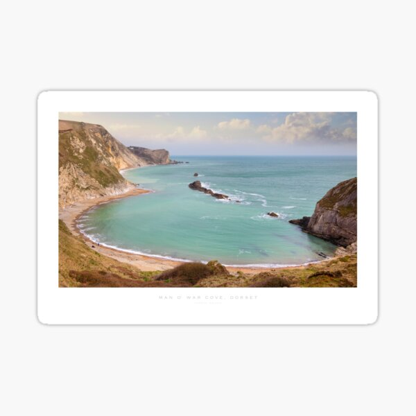 Man O' War Cove, Dorset Sticker