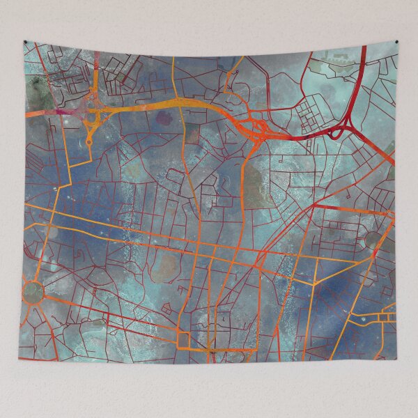 Item preview, Porto Portugal Street Map Green Urban designed and sold by IvonDesign.