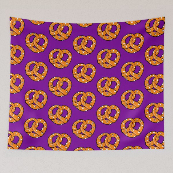 Item preview, Pretzel pattern on purple Background designed and sold by pablomendoza.