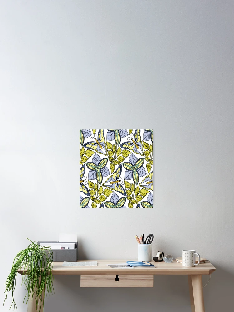 Thumbnail 2 of 3, Poster, Butterfly pattern designed and sold by mischellero.