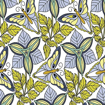 Artwork thumbnail, Butterfly pattern by mischellero