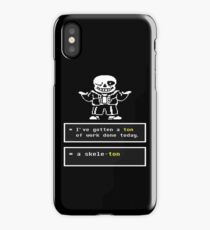 Undertale - Sans Skeleton - Undertale T shirt iPhone Case