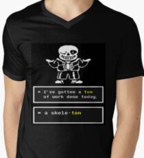 Undertale - Sans Skeleton - Undertale T shirt Men's V-Neck T-Shirt