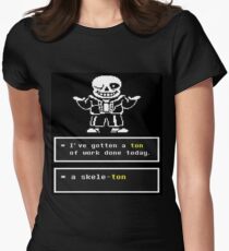 Undertale - Sans Skelett - Undertale T-Shirt Tailliertes T-Shirt für Frauen