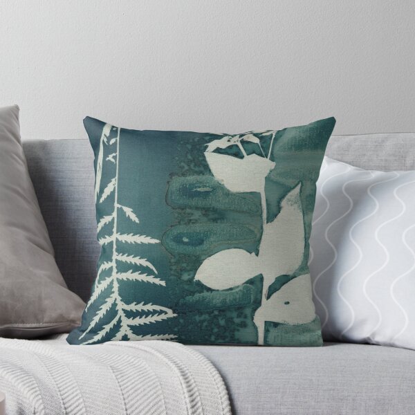 Item preview, Botanical blue floral vintage style handmade Cyanotype print 2020 ed. 19 designed and sold by KasparekFineArt.