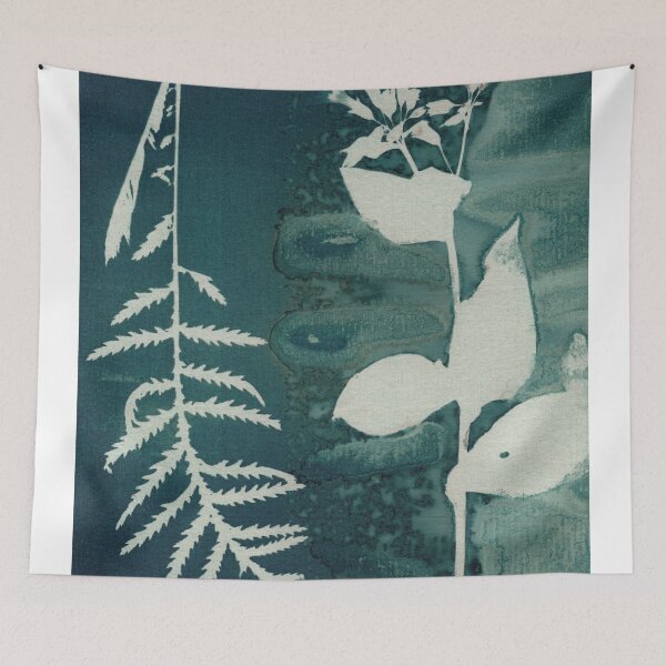 Aperçu de l'œuvre Imprimé cyanotype fait à la main de style vintage floral bleu botanique 2020 ed. 19 créée et vendue par KasparekFineArt.