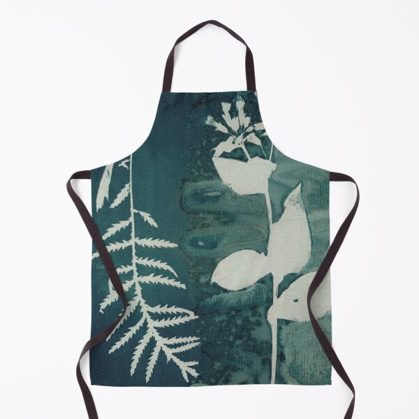 Item preview, Botanical blue floral vintage style handmade Cyanotype print 2020 ed. 19 designed and sold by KasparekFineArt.