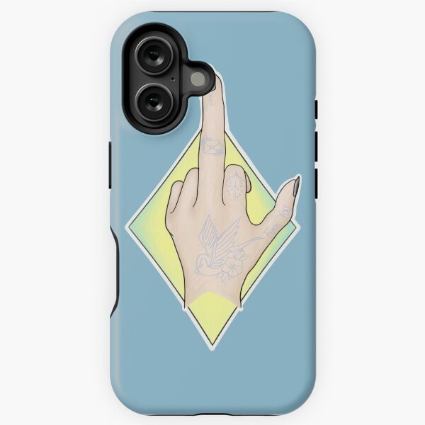 Vista previa del artículo con la obra «Tatuado flip off», diseñado y vendido por Kristen Davis.