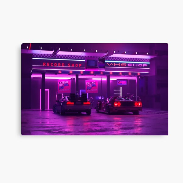 Vhs Shop Canvas Print