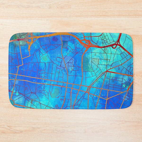 Item preview, Porto Portugal Street Map Blue Lagoon designed and sold by IvonDesign.