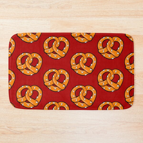 Item preview, Pretzel pattern on red background designed and sold by pablomendoza.