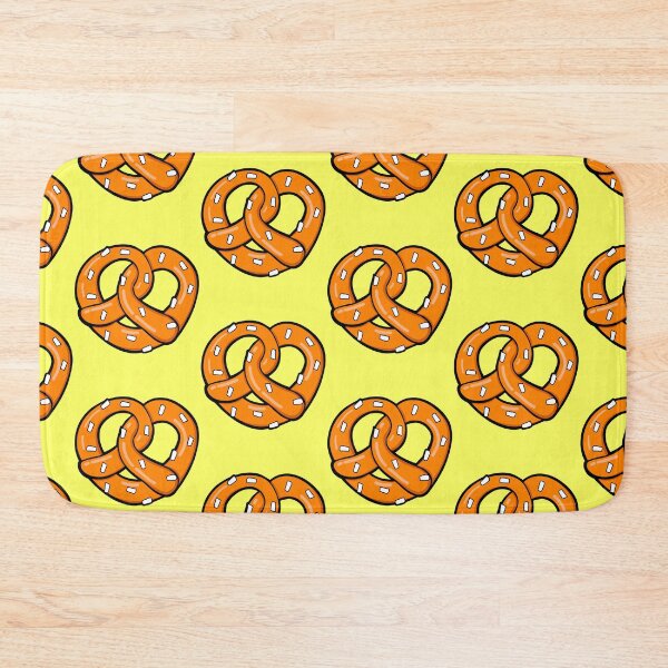 Item preview, Pretzel pattern on yellow background designed and sold by pablomendoza.