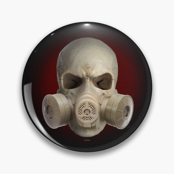 Item preview, gasmaskskull - gas mask skull 07x01 red designed and sold by Radu-Gabriel.