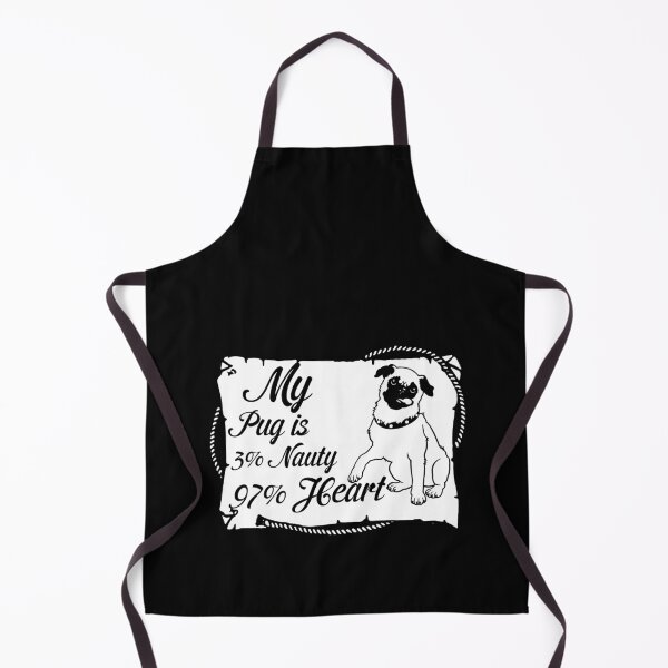 Item preview, My pug is 3% nauty 97% heart - Funny pug dog lover Gift designed and sold by Teenation9.