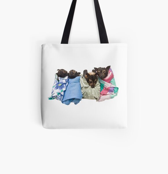 Baby Fruit Bats All Over Print Tote Bag