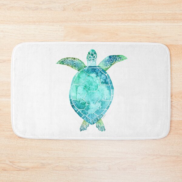 Item preview, Blue Turtle, turtle art, ocean turtle swiming designed and sold by polkadotwhale.