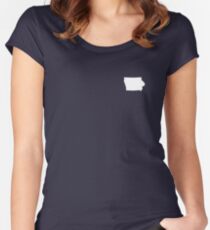 Iowa Over Heart Women's Fitted Scoop T-Shirt
