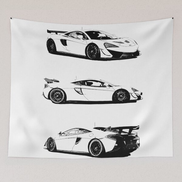 Item preview, McLaren GT Race Car design print designed and sold by outffocus.