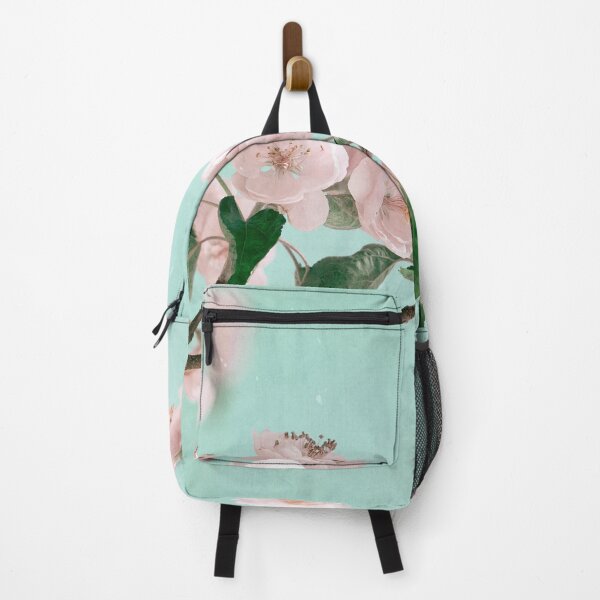 Item preview, Cherry Blossom Bloom Pink Aqua Branch Flower Floral Garden designed and sold by JimNEmDesigns.