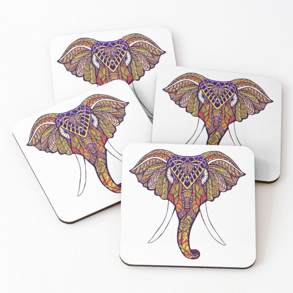 Item preview, Color Full Elephant Head designed and sold by JTS STORE.