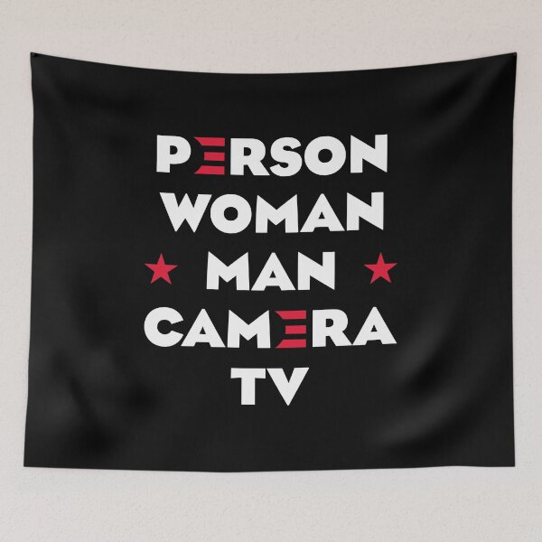 Item preview, Person Woman Man Camera TV in Joe Biden Campaign style designed and sold by w1ckerman.