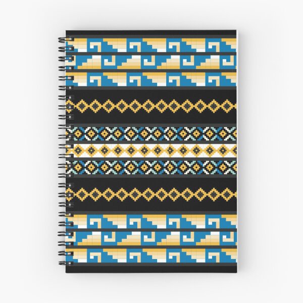 Item preview, retro diamond patterns (blue, black and yellow) magical pattern designed and sold by Gee Creatives.