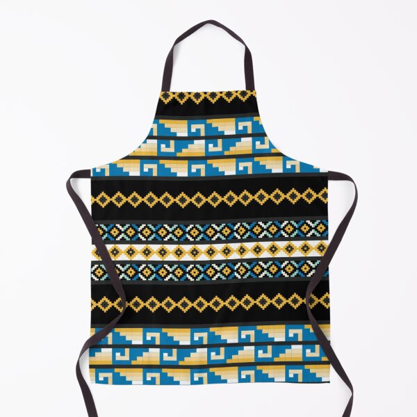 Item preview, retro diamond patterns (blue, black and yellow) magical pattern designed and sold by Gee Creatives.