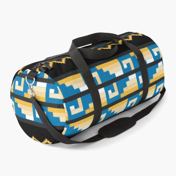 Item preview, retro diamond patterns (blue, black and yellow) magical pattern designed and sold by Gee Creatives.