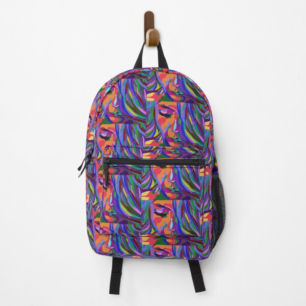 Digital portrait, colorful Backpack