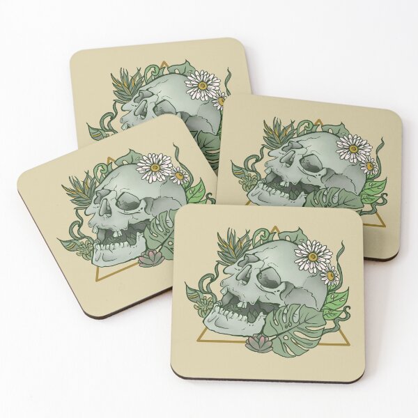 Item preview, Floral Skull designed and sold by Hayley B.