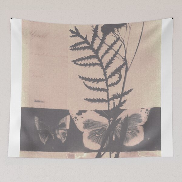 Item preview, Botanical brown floral vintage style Van Dyke handmade print 17 designed and sold by KasparekFineArt.