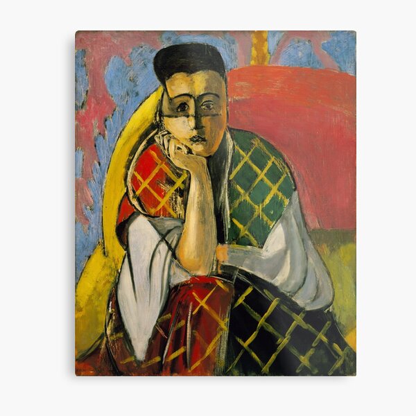 Woman with a Veil - Henri Matisse (1927) Metal Print