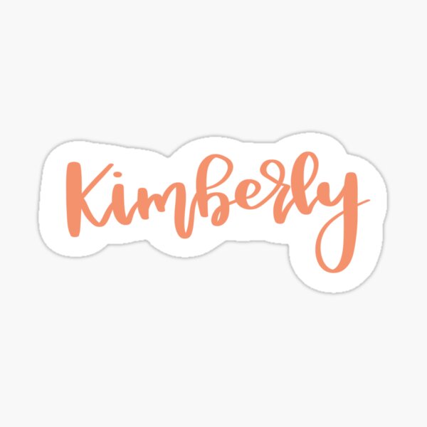 "Kimberly" Sticker by ayemelung Redbubble