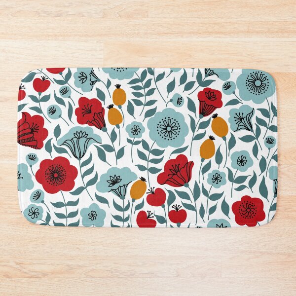 Item preview, Beautiful LightBLue Red and Oragne Garden designed and sold by mischellero.