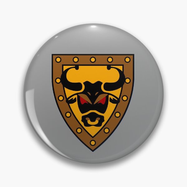 Item preview, Bull Head Shield Emblem designed and sold by Highonbricks.