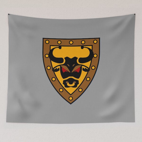 Item preview, Bull Head Shield Emblem designed and sold by Highonbricks.
