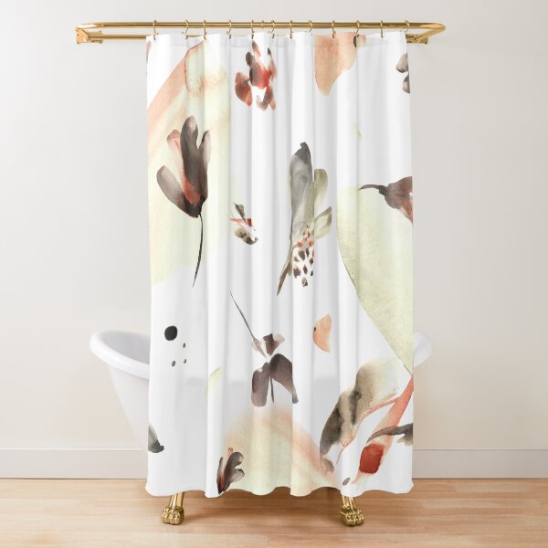 Soft Flowers Shower Curtain