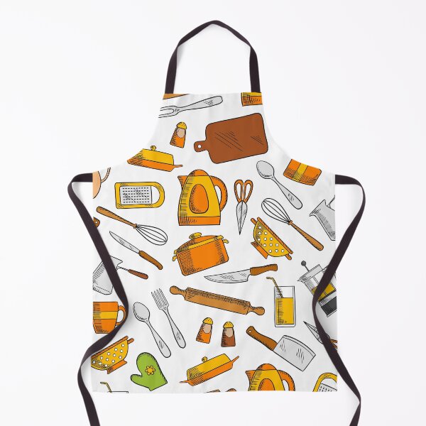 Item preview, Cute Chef Kitchen Essentials Pattern designed and sold by JustCreativity.