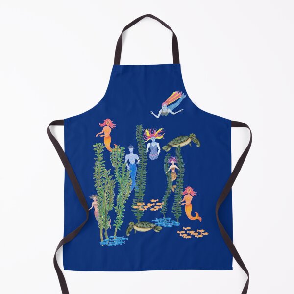 Item preview, Merry Mermaids Swimming with Fish and Turtles designed and sold by STHoganArtist.