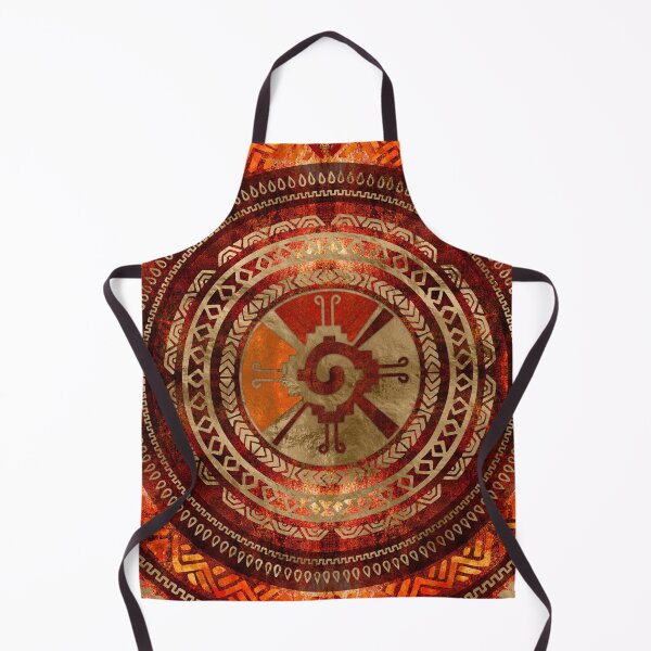 Item preview, Hunab Ku Mayan symbol Burnt Orange and Gold designed and sold by Nartissima.