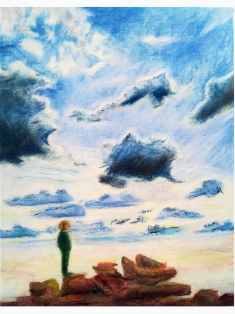 Thumbnail 6 von 6, Premium T-Shirt, Ein Junge betrachtet die Wolken designt und verkauft von LillianBerthel.