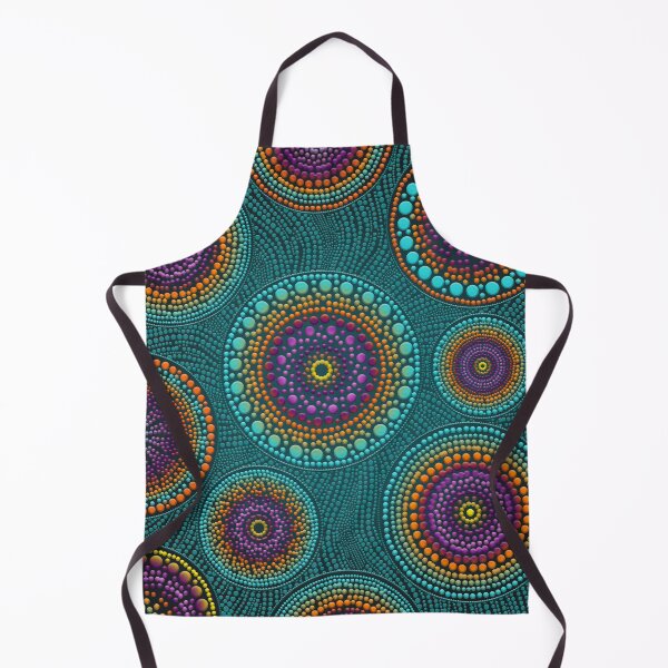 Item preview, Dot Art Circles Teals and Purples #2 designed and sold by Nartissima.