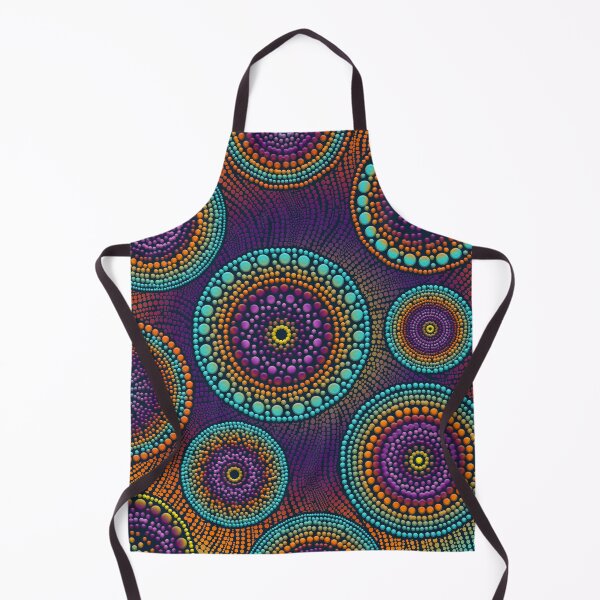 Item preview, Dot Art Circles Teals and Purples #1 designed and sold by Nartissima.