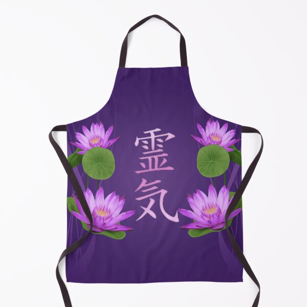 Item preview, Reiki Symbols- Lotus flowers on purple designed and sold by Nartissima.
