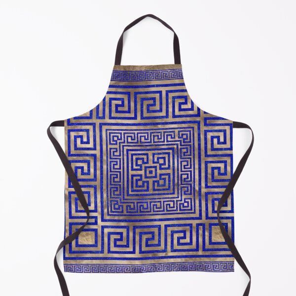 Item preview, Greek Key Ornament - Lapis Lazuli and Gold #4 designed and sold by k9printart.