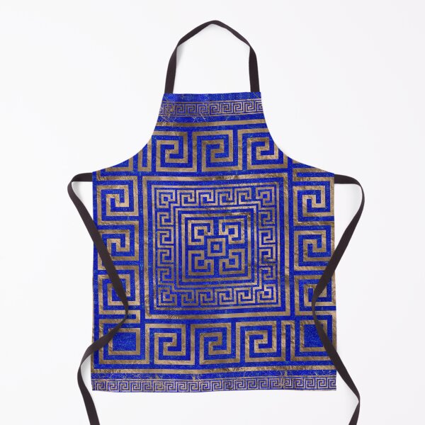 Item preview, Greek Key Ornament - Lapis Lazuli and Gold #3 designed and sold by k9printart.